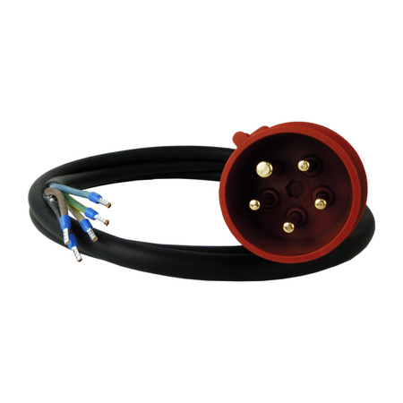 2m CEE Maschinen Anschlussleitung Kabel 16A/400V H07RN-F 5x2,5mm² DV-2930-PP16