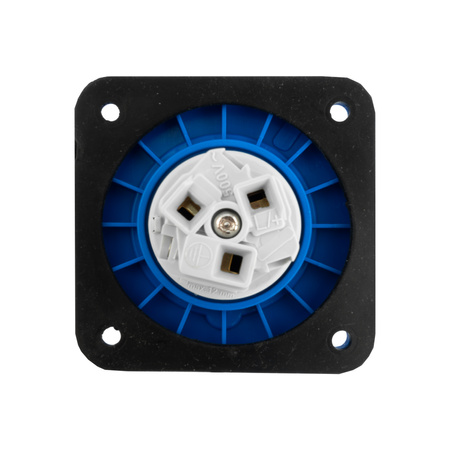 Einbausteckdose CEE 230V Camping 16A 3P 70x70 mm VDE TP Caravan Steckdose Electric 3120-321-0970