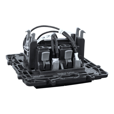 Doppelschalter beleuchtet schwarz Niloe Step 863515