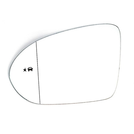 Außenspiegel Spiegelglas Links für OPEL INSIGNIA B 2017-2024 Fahrerseite mit Totwinkelassistent 314969766774