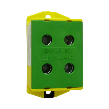 Hauptleitungsklemme 4x6-95mm2 gelb-grün 1P OTL 95-2 Morek MAA2095Y10