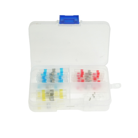 Set mit schrumpfbaren Schnellkupplungen mit Zinn ZTR-C1 0,5 mm² 1,5 mm² 2,5 mm² 4 mm² 50 Stück PLASTROL