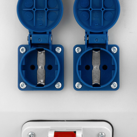 Stromverteiler 63A 32A 16A CEE 2x230V eXT-S/FI Baustromverteiler mit Mennekes Steckdosen Doktorvolt DV-0847-D