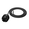 Anschlusskabel 2m IP44 mit geradem Stecker 250V 16A 3x1 mm² H05RR-F PP-40H Schwarz W-97265