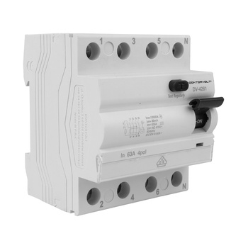Fehlerstromschutzschalter RCCB 10kA 4P 63A 30mA Typ A VDE FI-Schalter Doktorvolt DV-4261