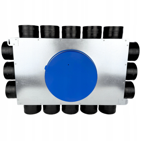 Lüftungsverteiler Verteilerkasten 16x75 Ø200 Wohnraumlüftung Luftverteiler E-KRR-16x75/200-OC