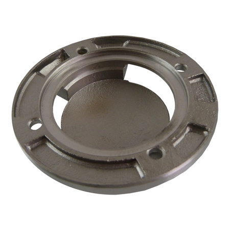 Abdeckung für Bodeneinbaustrahler ALFA-O/ALFA-K zweibahnig rostträger Stahl Gartenleuchte GTV ON-ALFAO-C2W