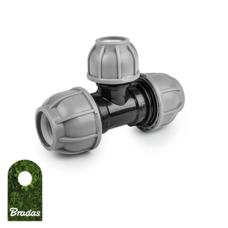 T-Stück für PE Rohr 32 / 20 / 32 mm Verbinder PN10 BRADAS DSRA10T3220