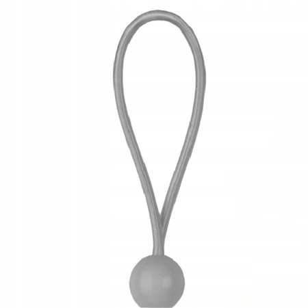 10 Stk. Spanngummi Set mit Kugel 10x15cm grau Bradas BCB-0515GY-B