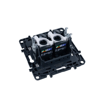 Doppelte Netzwerksteckdose 2xRJ45 863160