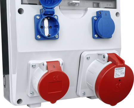 Stromverteiler TD-S/FI 1x63A 1x16A 2x230V Baustromverteiler Doktorvolt DV-2268-D