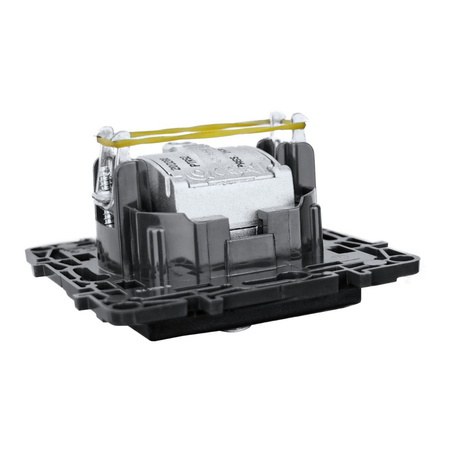 Steckdose TV-R-SAT Durchgang schwarz 14 dB Niloe Step 863578