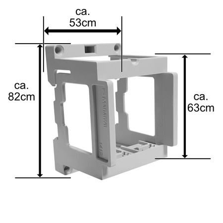 Sockel für Marlanvil Einbausteckdosen LED Leuchtmelder für DIN Schiene 1412