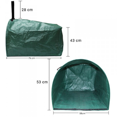 Gartensack Gartenabfallsack eckig 200L PICK-UP Bradas TQ-BF200