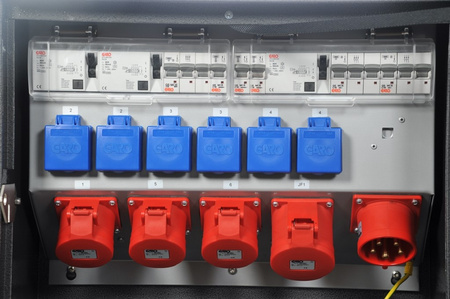 Stromverteiler U32 1x32A 3x16A 6x230V Anbaustecker 32A U GBSN 2469014 Garo 01306-30