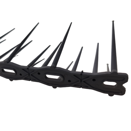 Vogelschreck Kunststoff Spikes Vogelabwehr dunkelgrau Taubenabwehr Balkon DV-318_CS
