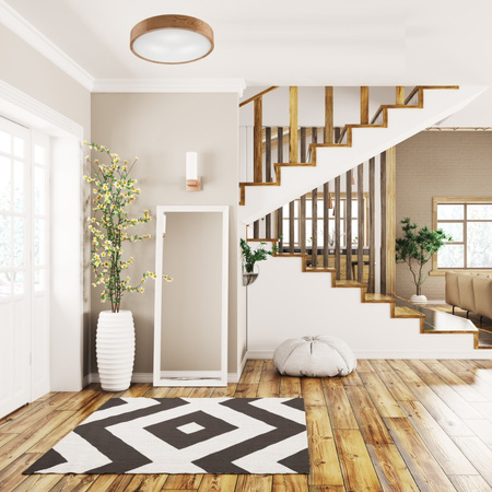 LED Deckenleuchte Lampe Eiche 3-flammig rund 47 cm IP20 E27 LD-PD-6.3 DAB