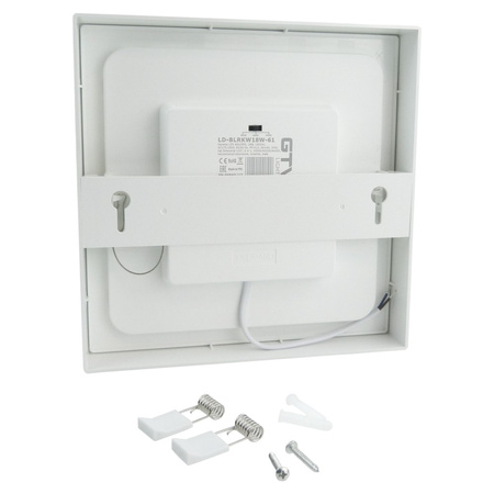 LED Decken Panel Downlight 18W 3000K/4000K/6400K Variable Lichtfarbe 1600lm Einbau Lampe Aufputz BOLERO GTV LD-BLRKW18W-61