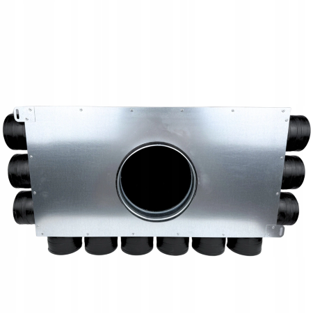 Lüftungsverteiler Verteilerkasten 12x75 Ø160 Wohnraumlüftung Luftverteiler E-KRR-12x75/160-OC