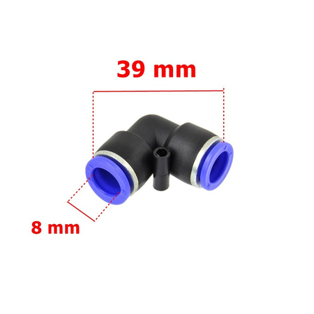 Schlauchverbinder PU/PE Druckluftverbinder Typ L 6 8 10 12 mm G03031