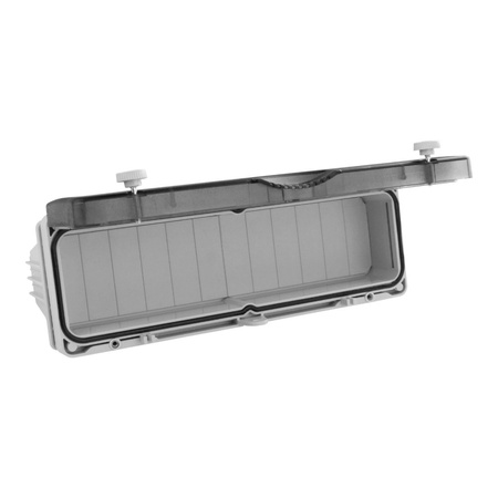 Klappfenster IP67 Betätigungsklappe 12-Module Sicherungsmodule + Schiene TpE 3340-334-0600