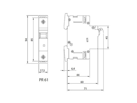 Leitungsschutzschalter B4A 1-Polig 10kA VDE Sicherung Automat LS-Schalter SEZ 0099104
