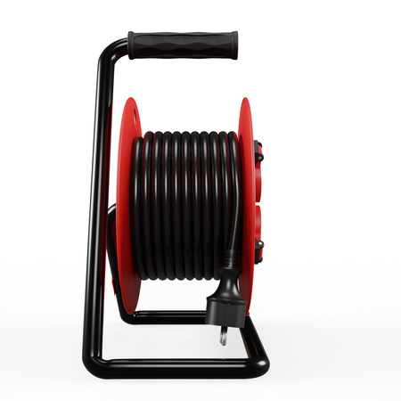 Kabeltrommel 25m 4× 230 V Schuko 3×2,5 H05RR-F Professional Line W-98476