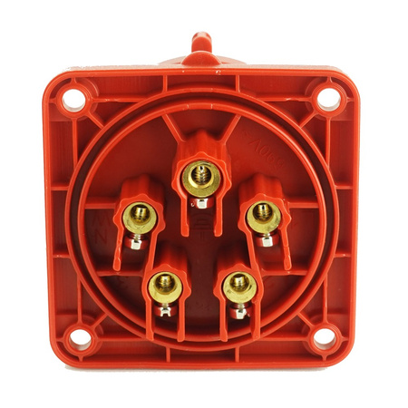 CEE Einbaustecker gerade 5P 16A 400V IP44 70x70 3105-319-1670