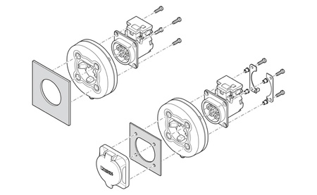 Schutzdeckel mit Klappe Typ 2 IP54 IK08 Phoenix Contact EV-T2SOCR-B