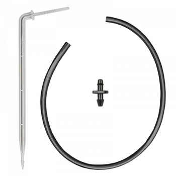 1-Fach Verteiler mit 50cm Mikroschlauch und Bogen Pfeiltropfer PREMIUM 2,2l/h Microbewässerung Bradas DSK-2212L
