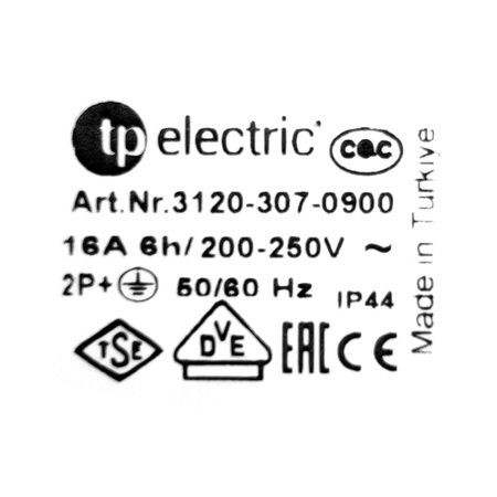 Aufputz Campingsteckdose CEE 3P 16A IP44 230V VDE TP Caravan Steckodose Electric 3120-307-0900