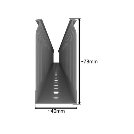 Verdrahtungskanal Kabelkanal mit Deckel Länge 1m Installationskanal verschiedene Größen Wahl 0630 0562 0234 0678 0708 E124