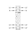 Leuchtmelder Signalleuchte 3 Phasen mit Sicherung 3 x grün F&F 2892