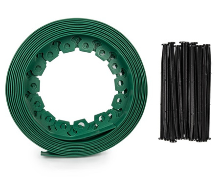 Rasenkante Set 10m x 3,8cm 20 Stk. Erdnagel EASY BORDER grün Bradas OBEGR3810SET