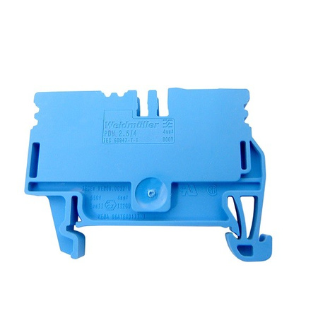 PDU 2.5/4 BL Durchgangs-Reihenklemmen 30A blau Durchgangsklemme Weidmüller 1896230000