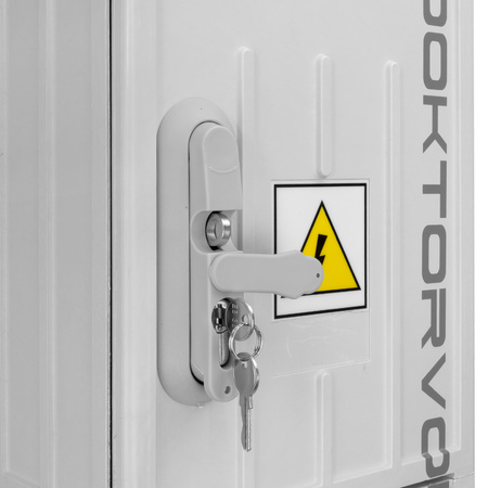 Baustromverteiler auf Fundament  IP44 Stromverteiler ohne Schutz Leergehäuse Doktorvolt DV-6012