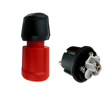 Stecker Uni-Schuko 16A 230V IP44 rot BALS BL 7373