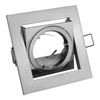 Einbaurahmen Einbauspot viereckig Quadrat schwenkbar inox Rahmen Einbauleuchte VILA GTV OP-VILAKW-02