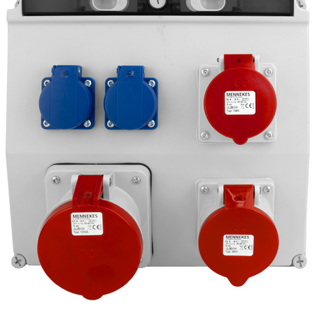 Stromverteiler eXT-S/FI 63A 32A 16A 2x230V franz/belg System Doktorvolt® DV-0854-F