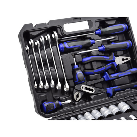 Werkzeugkoffer gefüllt 66-teilig tägliche Handwerkzeuge für Haushalt, Garage G10105