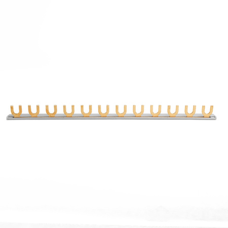 1Phasenschiene Gabel 12-polig 10mm2 PS/G Schiene Sammelschie 63A DV-6268-PSG