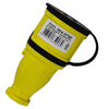 Gummikupplung 16A 230V 2P+E Steckdose Kupplung gelb 3101-304-0700
