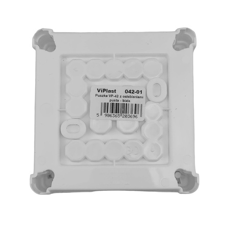 Abzweigkasten Aufputz Dose IP55 ViPlast 8 Eingängen Weiß 042-01