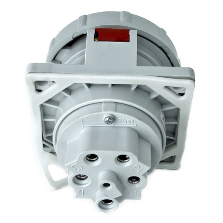 Einbausteckdose schräg 63A/5P 400V IP67 Steckdose IEGN 6353