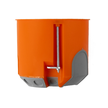 F-tronic Hohlwanddose 1 Stück Unterputzdose HW Schalterdose Gerätedose Verbindungsdose t=61mm winddicht Ø68mm orange VDE E3700 7360027