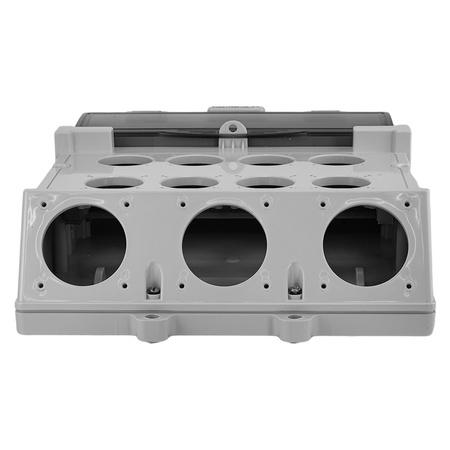 Stromverteiler leeres Gehäuse 1x14 Module mit Handgriff IP44 300x340mm TP Electric 3710-000-0000