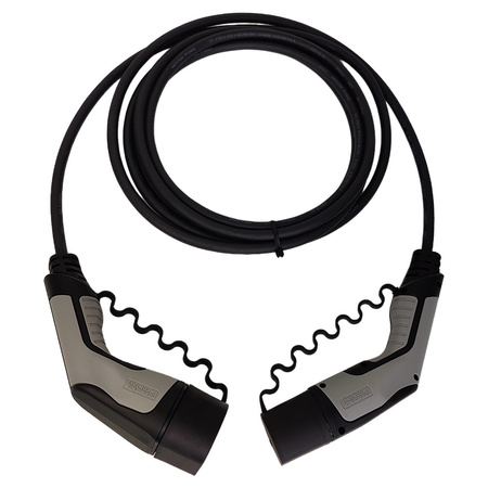 Ladekabel Typ 2 für Elektroautos 32A tragbar EV Kabel 5m schwarz/grau Phoenix Contact EV-T2G3PC-3AC32A-5,0M6,0ESBK01