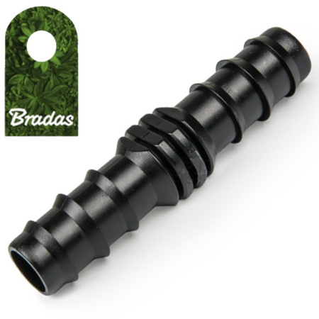 Steckverbinder 12mm Tropfrohr Schlauchverbinder gerade Tropfschlauch Perlschlauch Bradas DSWA01-12L