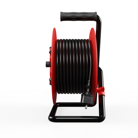 Kabeltrommel 30m 4× 230 V Schuko 3×2,5 H05RR-F Professional Line W-98686