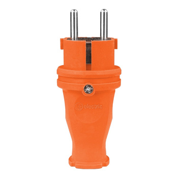 Gummistecker 16A 230V Stecker orange 5122